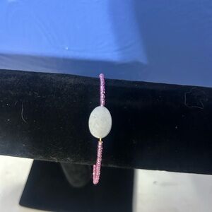 Elegant Pink Beaded Bracelet